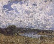 The Seine at Suresnes Alfred Sisley